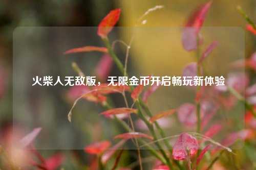 火柴人无敌版,无限金币开启畅玩新体验