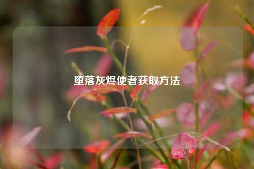 堕落灰烬使者获取方法