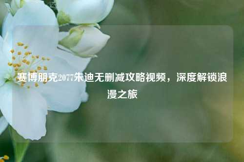 赛博朋克2077朱迪无删减攻略视频,深度解锁浪漫之旅