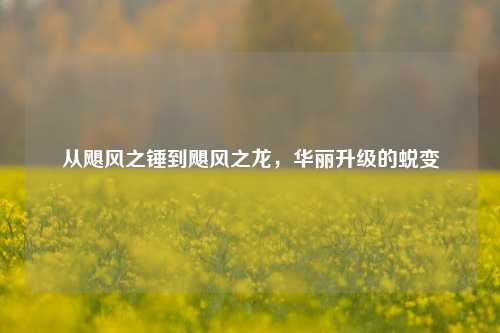 从飓风之锤到飓风之龙,华丽升级的蜕变